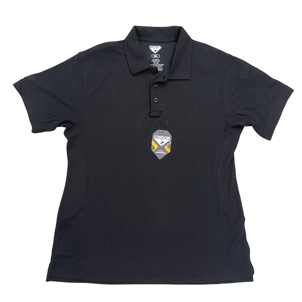 Condor Performance Polo Womens XXL Black NWT 101194-002 Tactical Short Sleeve